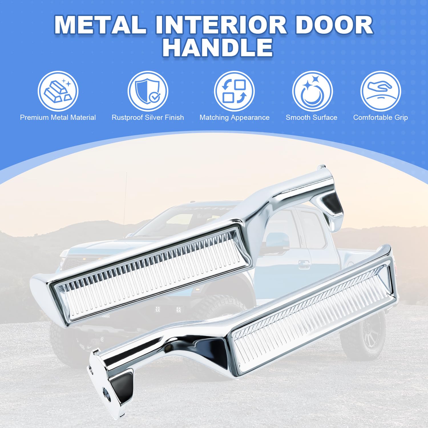 Amazon.com: BJYXSHOP Interior Metal Door Handle Front/Rear Left