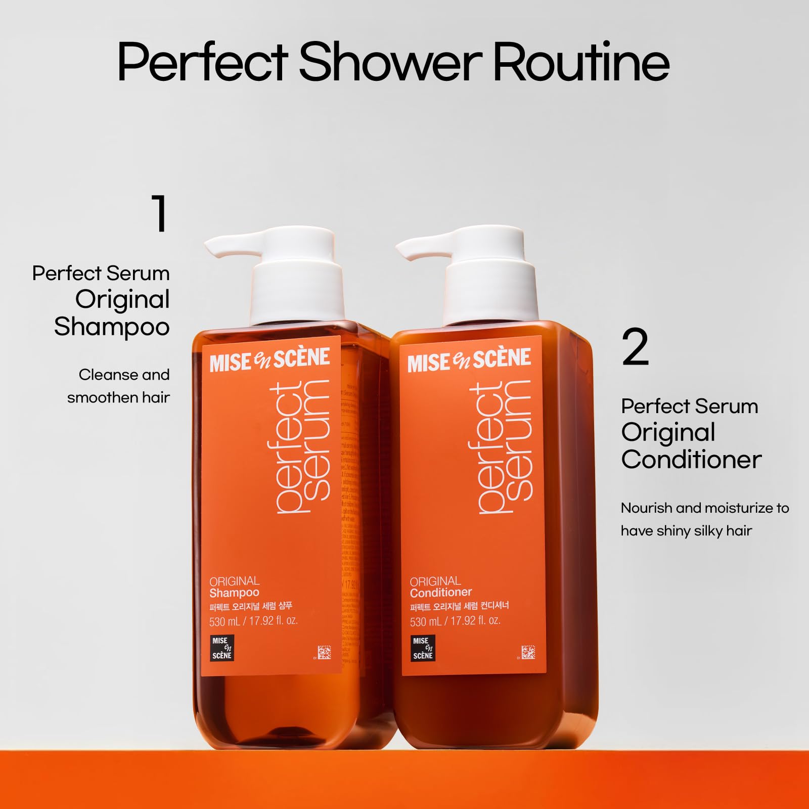 Mise En Scene Perfect Serum Original Shampoo, 530ml, Moroccan Oil