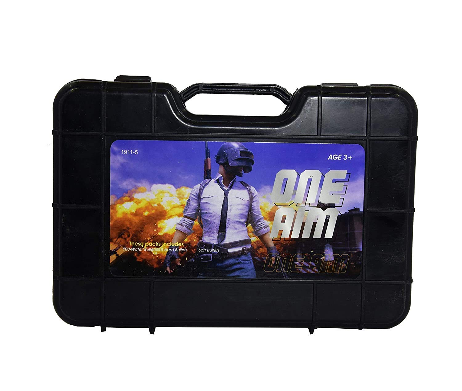 Polymer Water Bullets Toys Gun, Multicolour, 1 Toy Gun, 100 Water Jelly Bullets