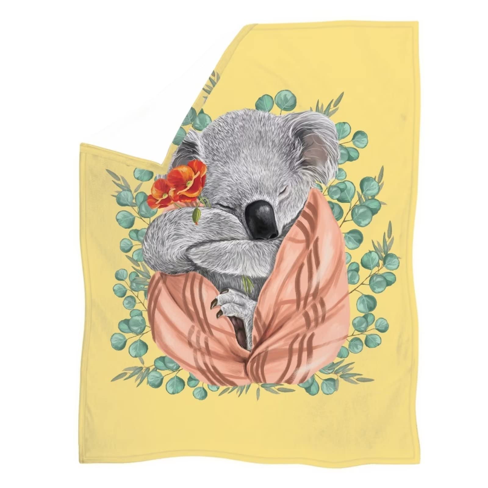 POLERO Koala Blanket for Kids Cute Animal Bedding Blanket Throws Fluffy Blankets for Livingroom Soft Sofa Blankets 2XL — image 1