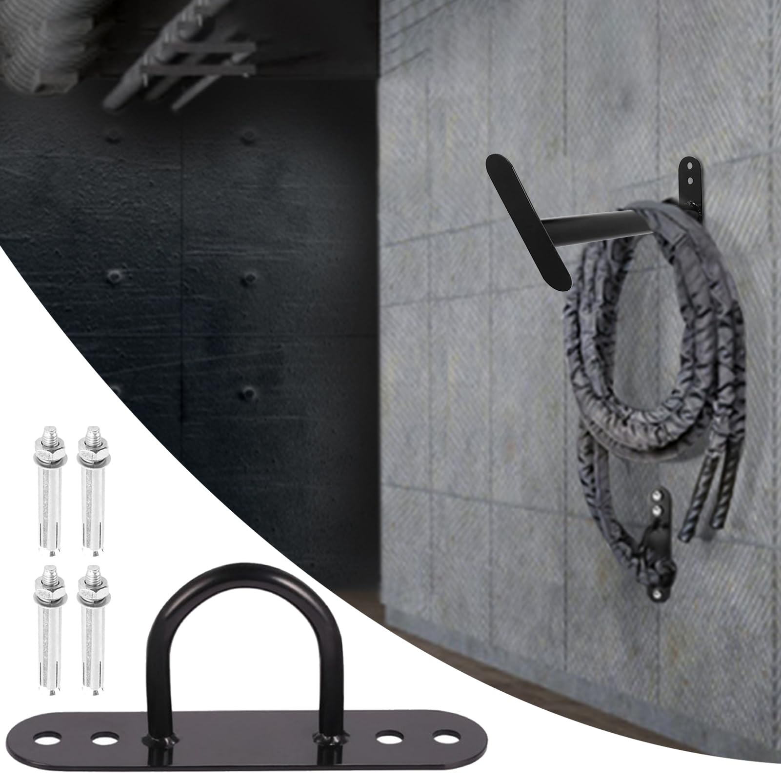 Battle Rope - Kit di montaggio a parete Battle Rope - Supporto da parete