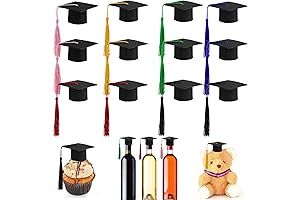 CCINEE 12Pack Mini Graduation Caps with Tassels