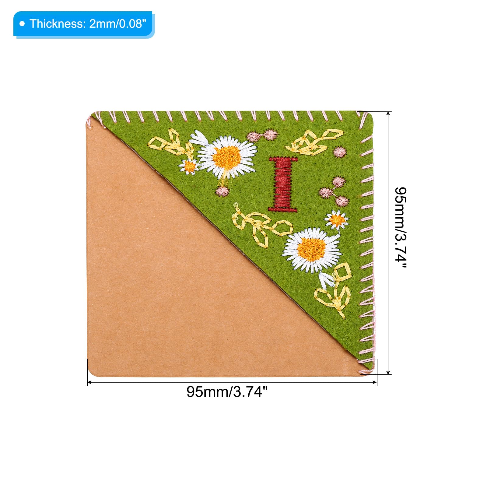 PATIKIL Personalized Embroidered Corner Bookmark - Image 2