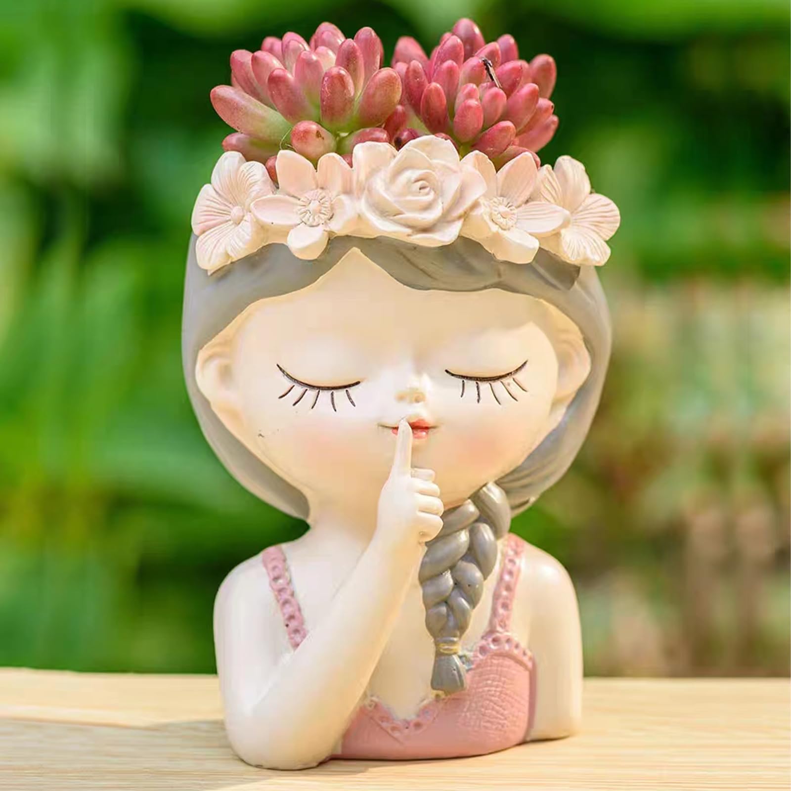 Stampo In Silicone Per Vasi 3D A Forma Di Fiore - Set Di 2 - Fai Da Te Con Resina - Foto 4