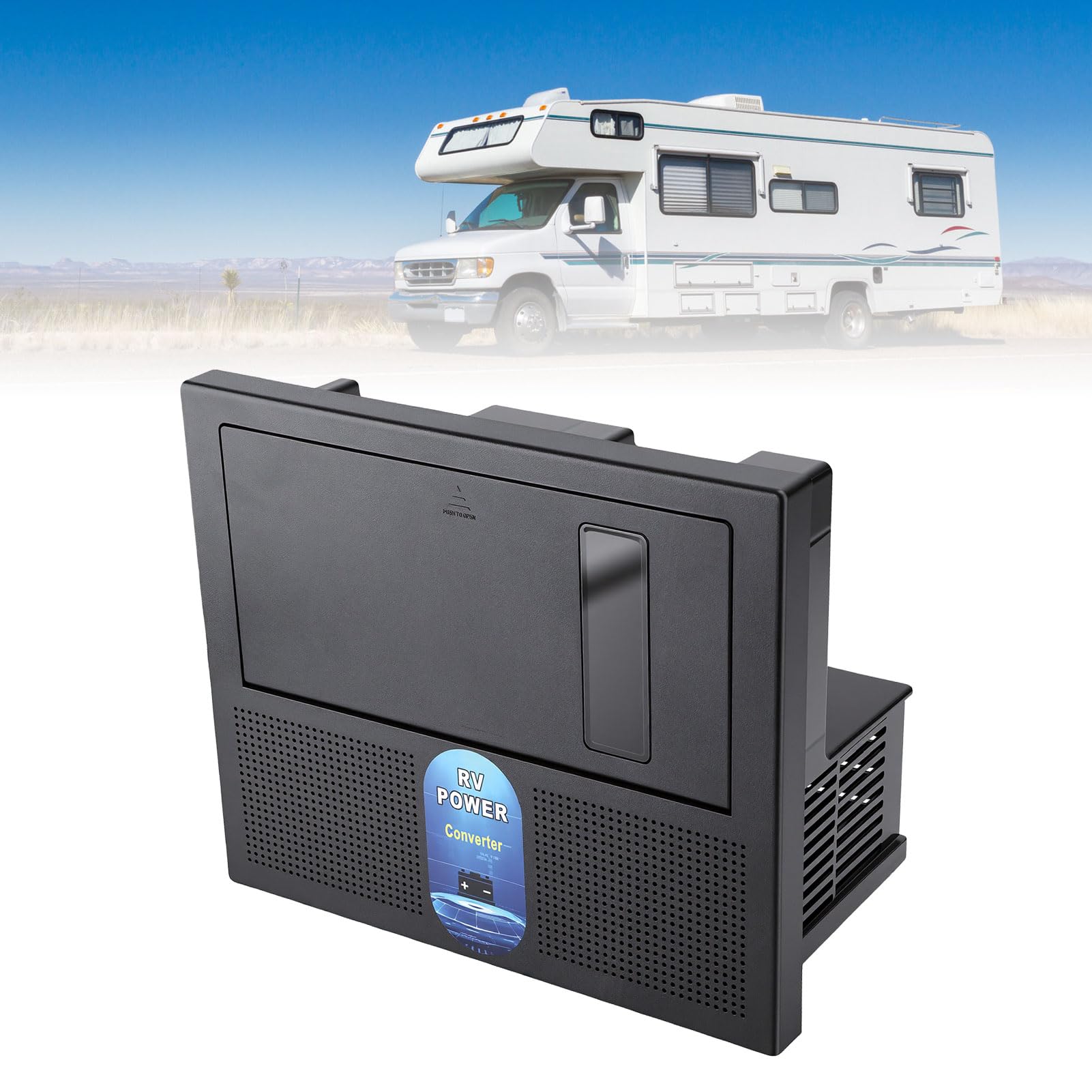 Tbest Convertisseur Chargeur pour Camping Car, Chargeur Intelligent 3