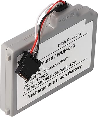 Batterie Compatible avec la Batterie Wii U Gamepad WUP-012, WUP-010, Wii U