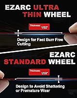 Vista 2 de Ruedas de corte EZARC Paquete de 24, Rueda de corte de 3” x 1/32” x 3/8”, Disco de corte de metal y acero inoxidable para amoladora de troquel