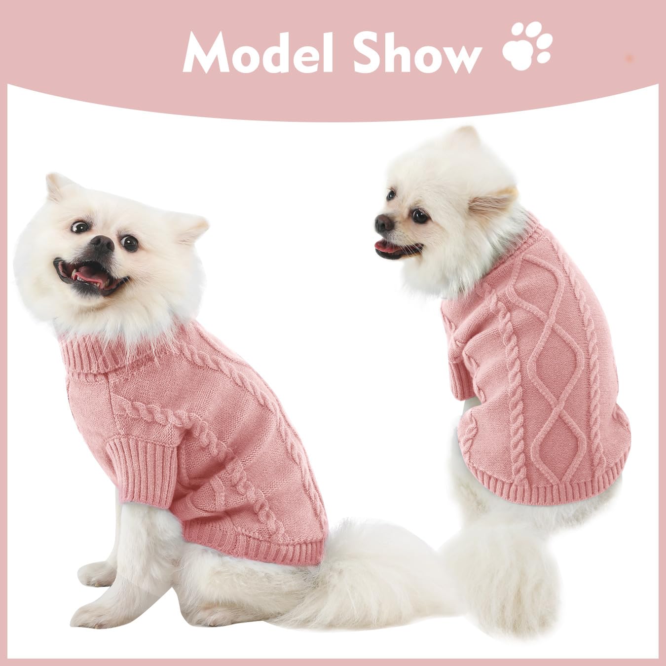 FWLWTWSS Hundepullover, Winter Warmer Hundepullover Produktbild-Vorschau 3