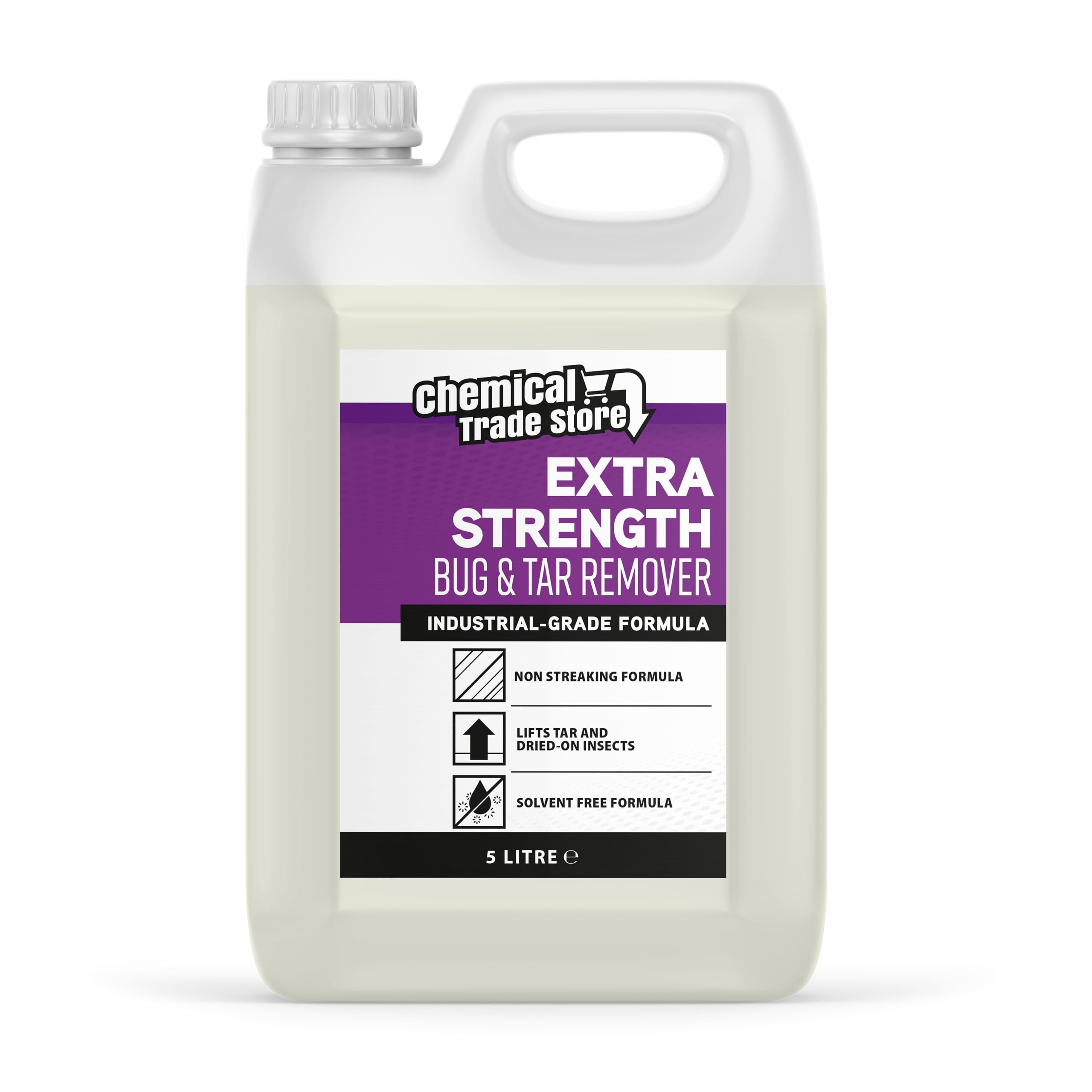 Chemical Trade Store - Bug & Tar Remover for Cars, Quick and Effective Car Care Solution Dissolves Insect Remains From Vehicles - 5 Litre