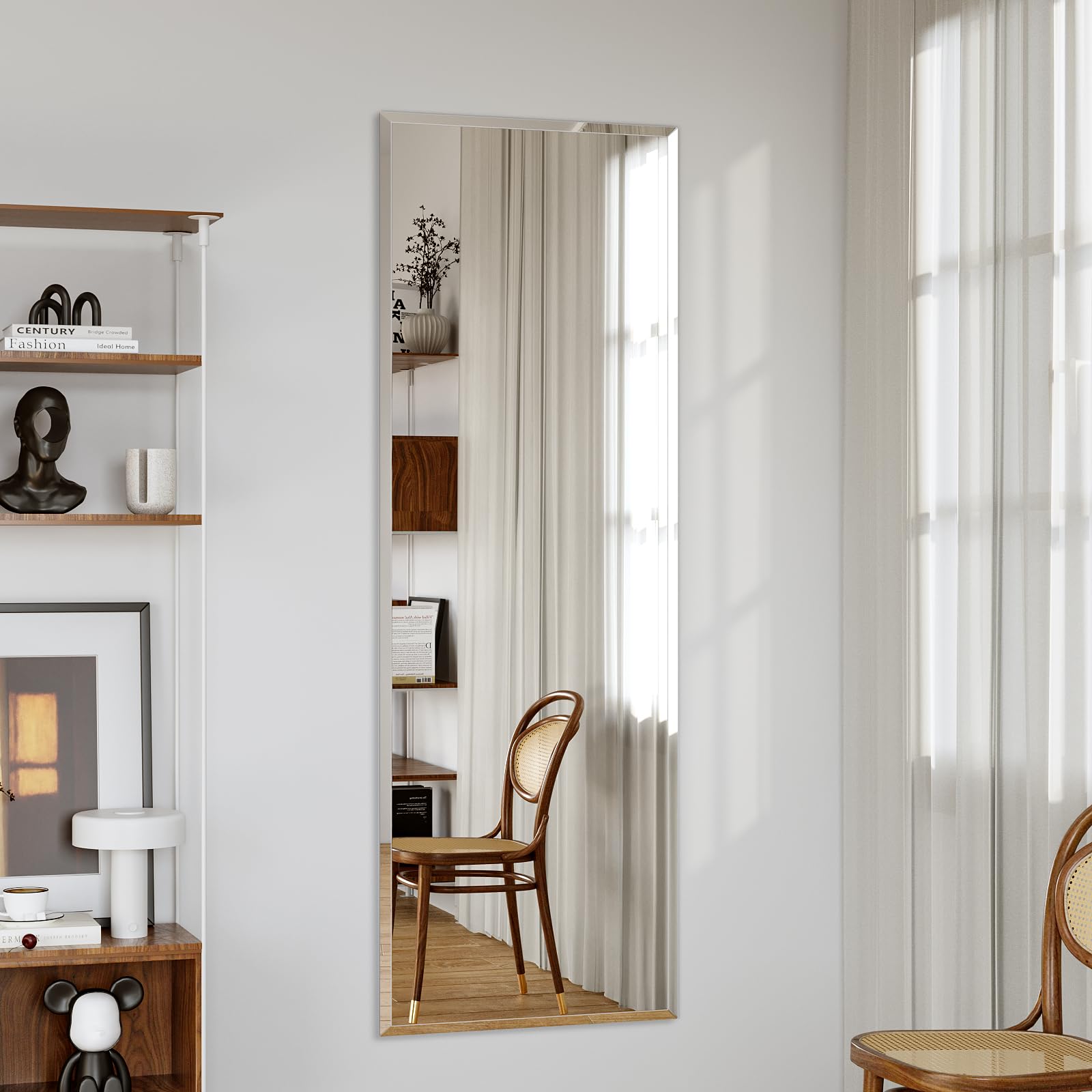 Photo 1 of NimbusCrest Frameless Full Length Wall Mirror, 59"x16"