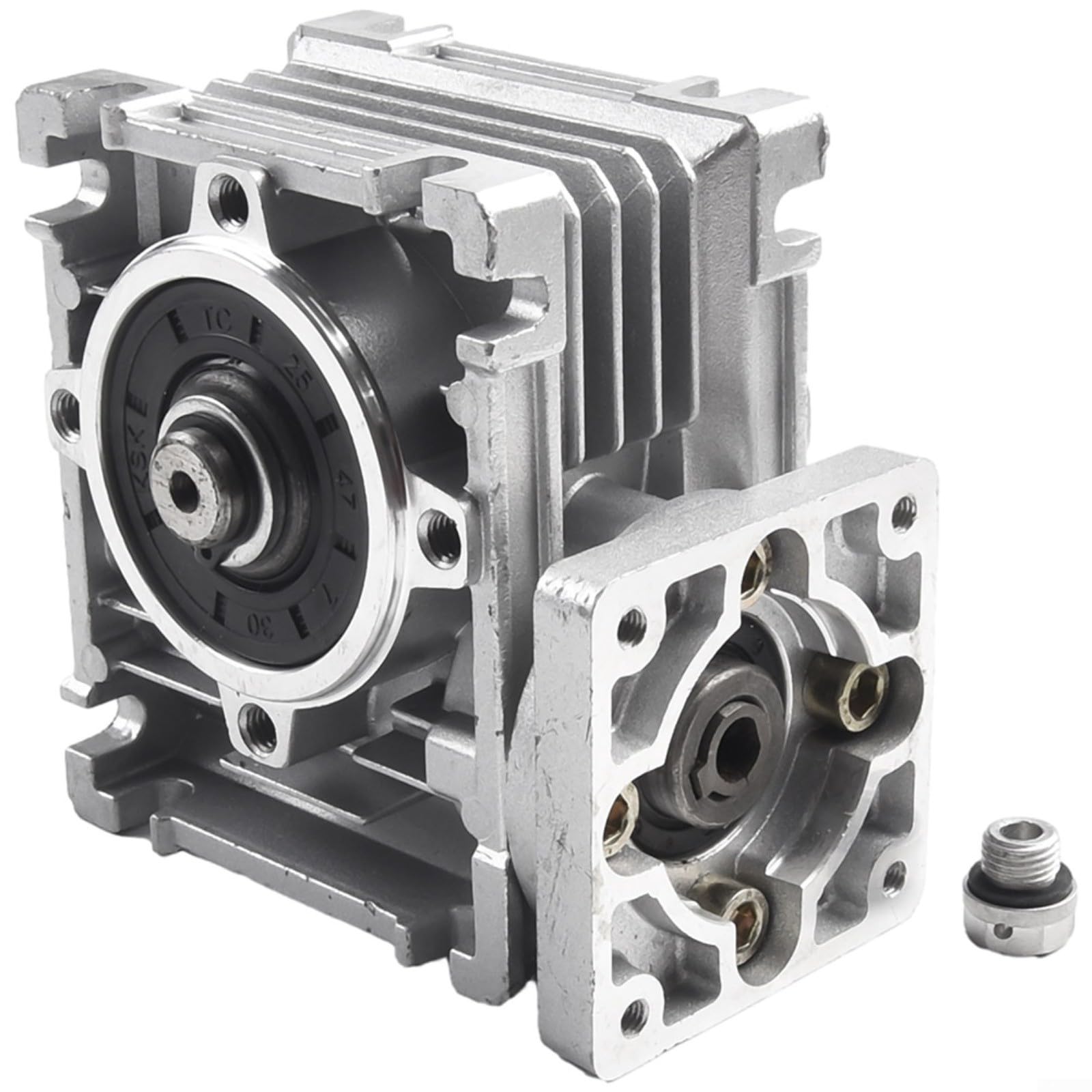 NMRV030 Für Schneckengetriebe Für NEMA 23 Schrittmotor, RV Reduzierer Mit 14Mm Ausgang, Übersetzung 5:1 Bis 80:1, Hohe Drehmomentleistung Für Automatisierung(ratio 50:1)