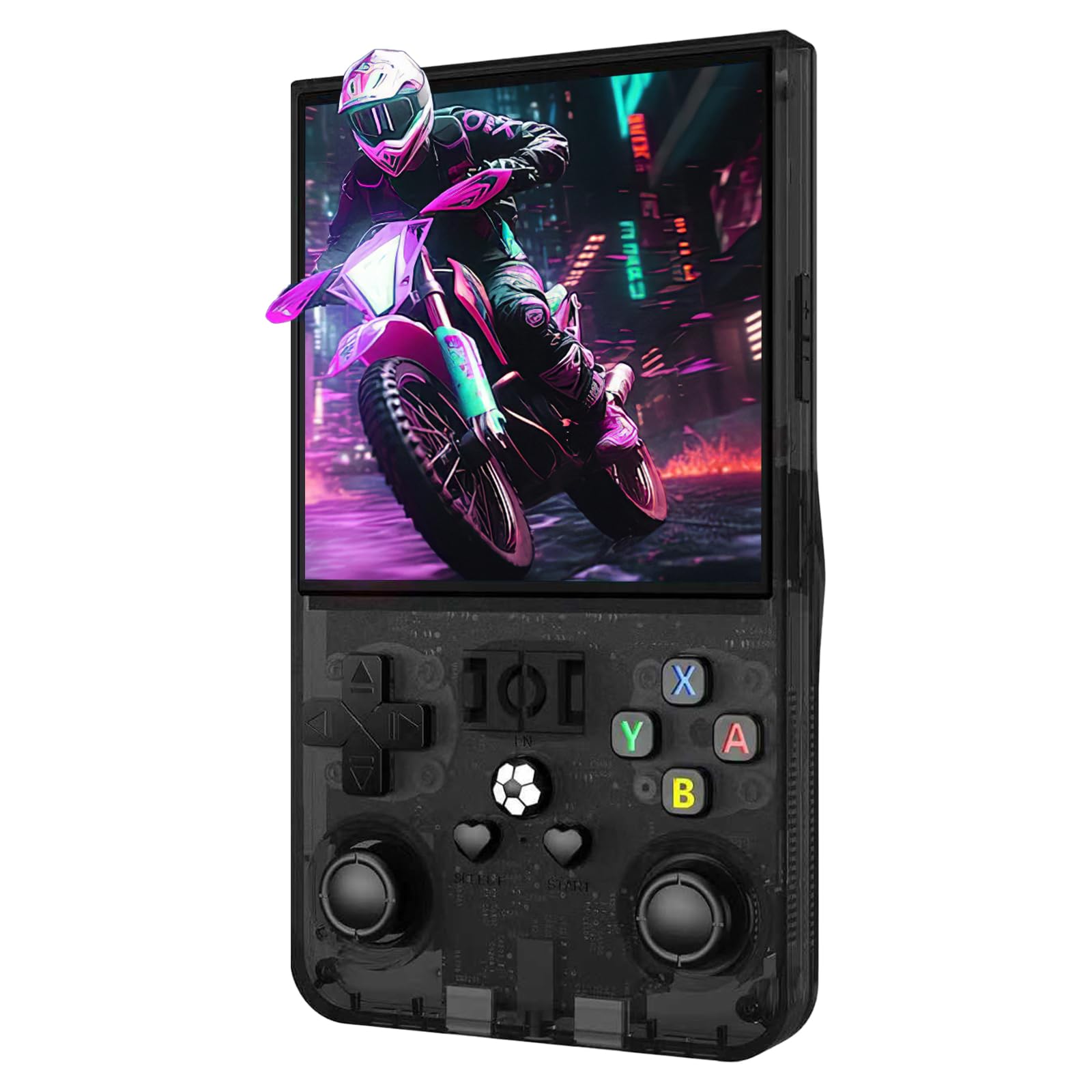 R36MAX Retro Handheld Game Console, 4.0 Inch IPS Screen, 128GB Storage, 22000+ Classic Games, 4000mAh Battery, Linux System, 30+ Emulators