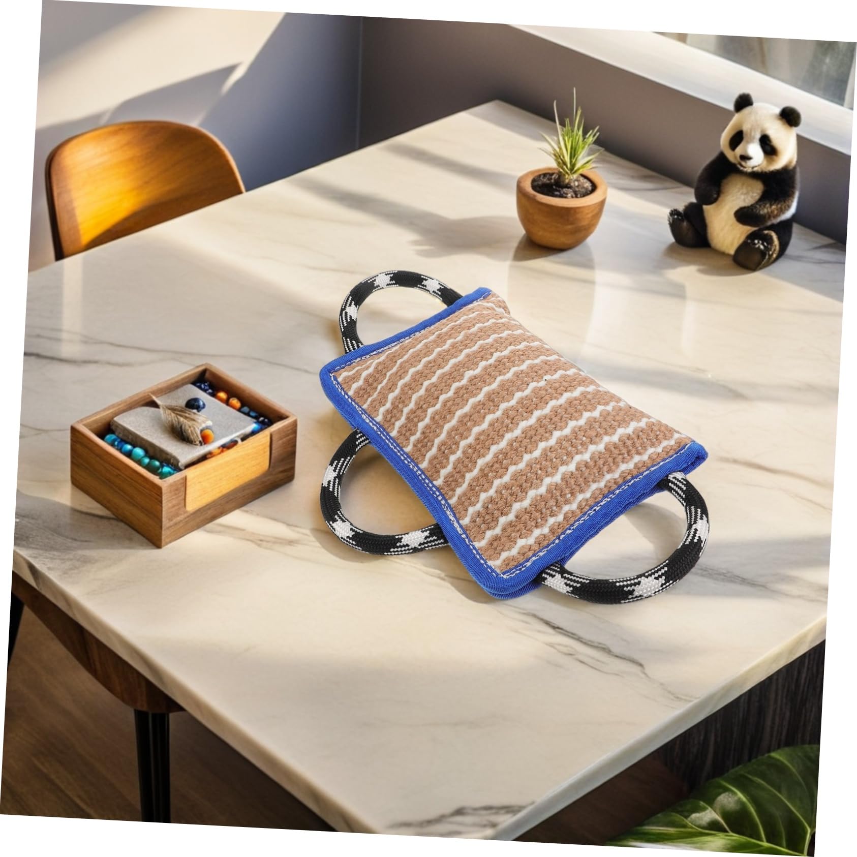 Almohada Masticable para Perros Juguete Interactivo De Tira y Afloja para Entrenamiento Almohada De Mordida Reforzada para Exteriores Interiores