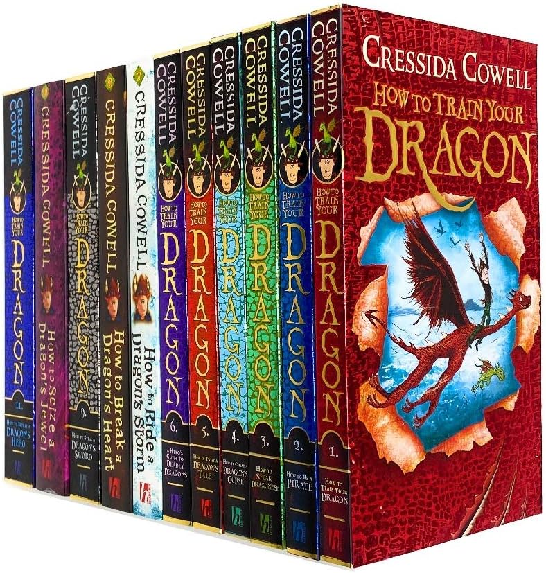Hiccup How to Train Your Dragon 11 Books Collection Set (How to Betray a Dragon's Hero, Seize a Dragon's Jewel, steal a dragon's sword, be a Pirate, Speak Dragonese, Cheat a Dragon's Curse, Twist a Dragon's Tale, etc) (Vol 1 to 11)