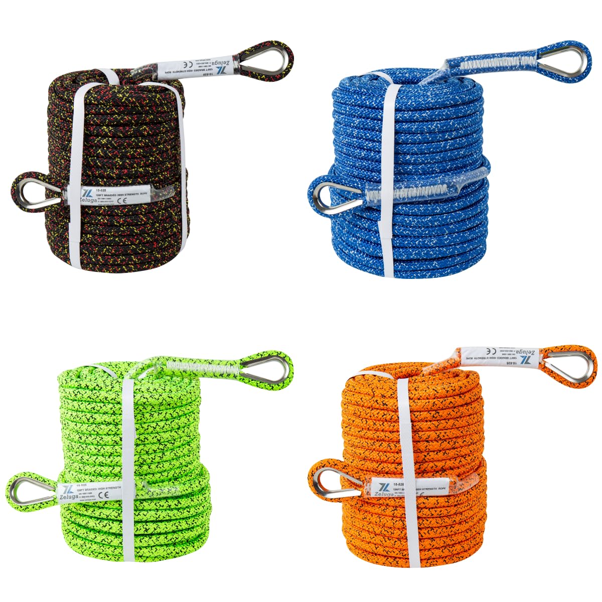 Amazon.com: Zeluga 15-525 11mm x 125ft. Double Braided Arborist