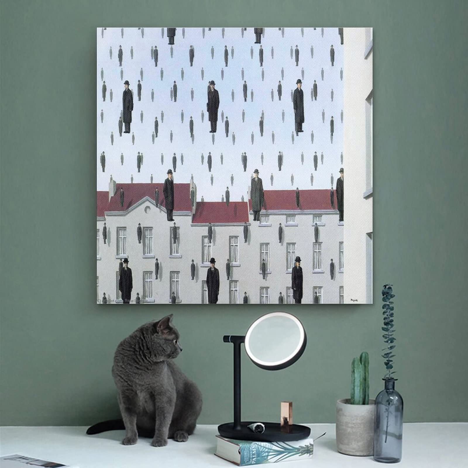 Amazon｜Rene Magritteルネ・マグリット画家作品「ゴルコンダ