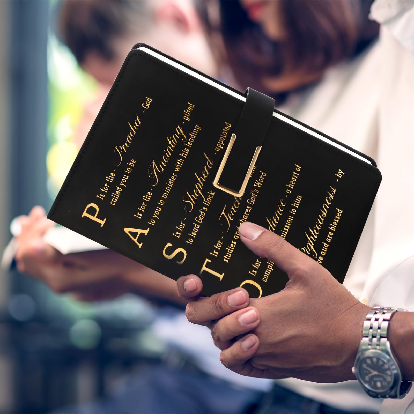 Keluna Pastors Appreciation Gifts Set - Pastors Fathers Day Christmas Retirement Easter Anniversary Church Birthday Gifts, Include a Journal Notebook and Clergy Pen for Ordination Minister Priest