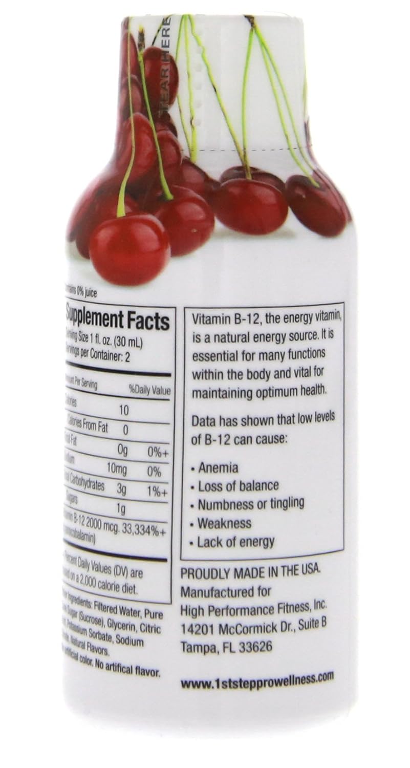 B-12 Boost Cherry Charge 12 (2 fl oz) bottles - Image 4