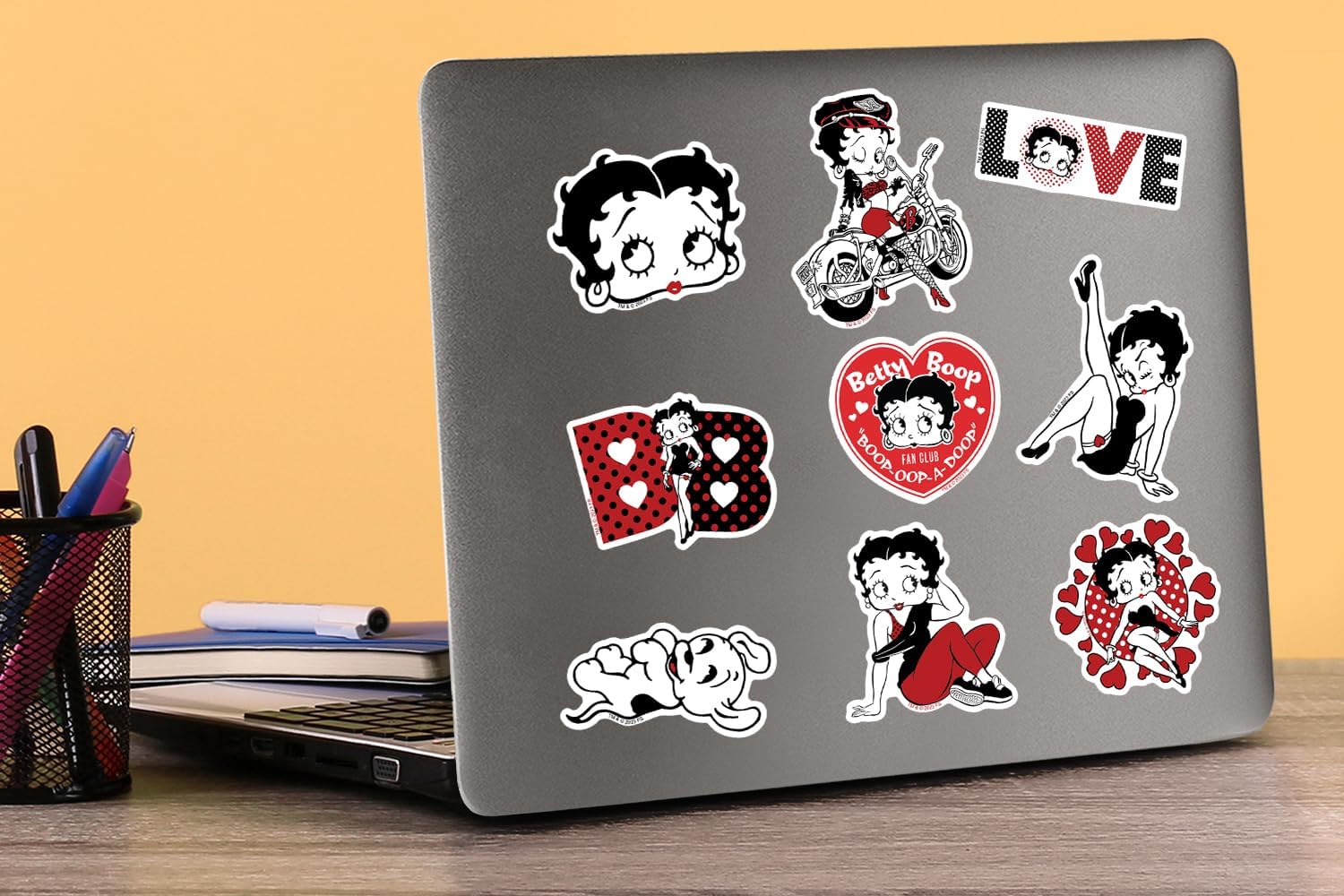 Betty Boop Limited Color 100ct Vinyl Large Deluxe Stickers Variety Pack – Laptop, Water Bottle, Scrapbooking, Tablet, Indoor/Outdoor - Image 5