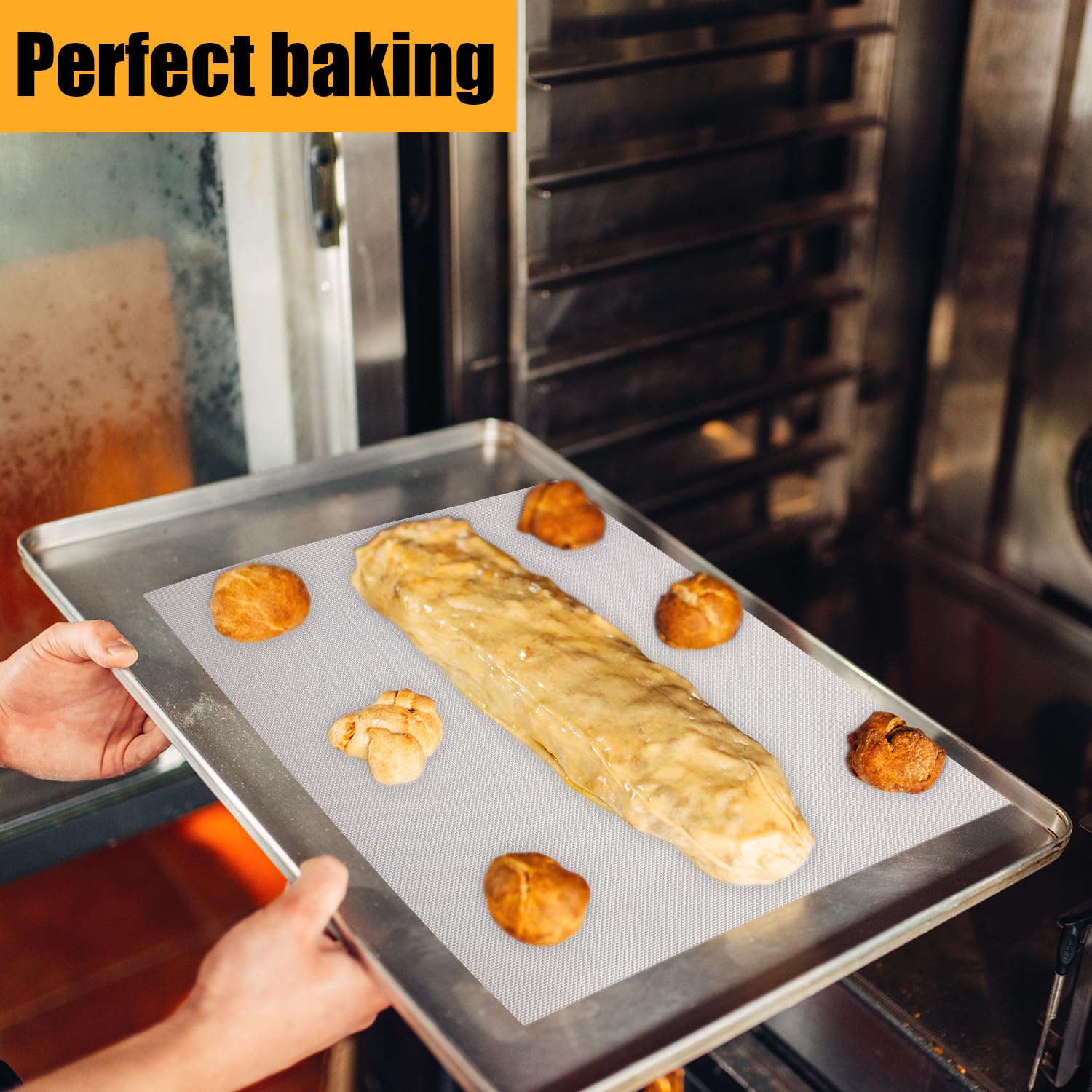 Rotolo Tappetino Da Forno In Silicone 40,6cm X 2,4m – Tagliabile, Antiaderente, Per Friggitrice Ad Aria