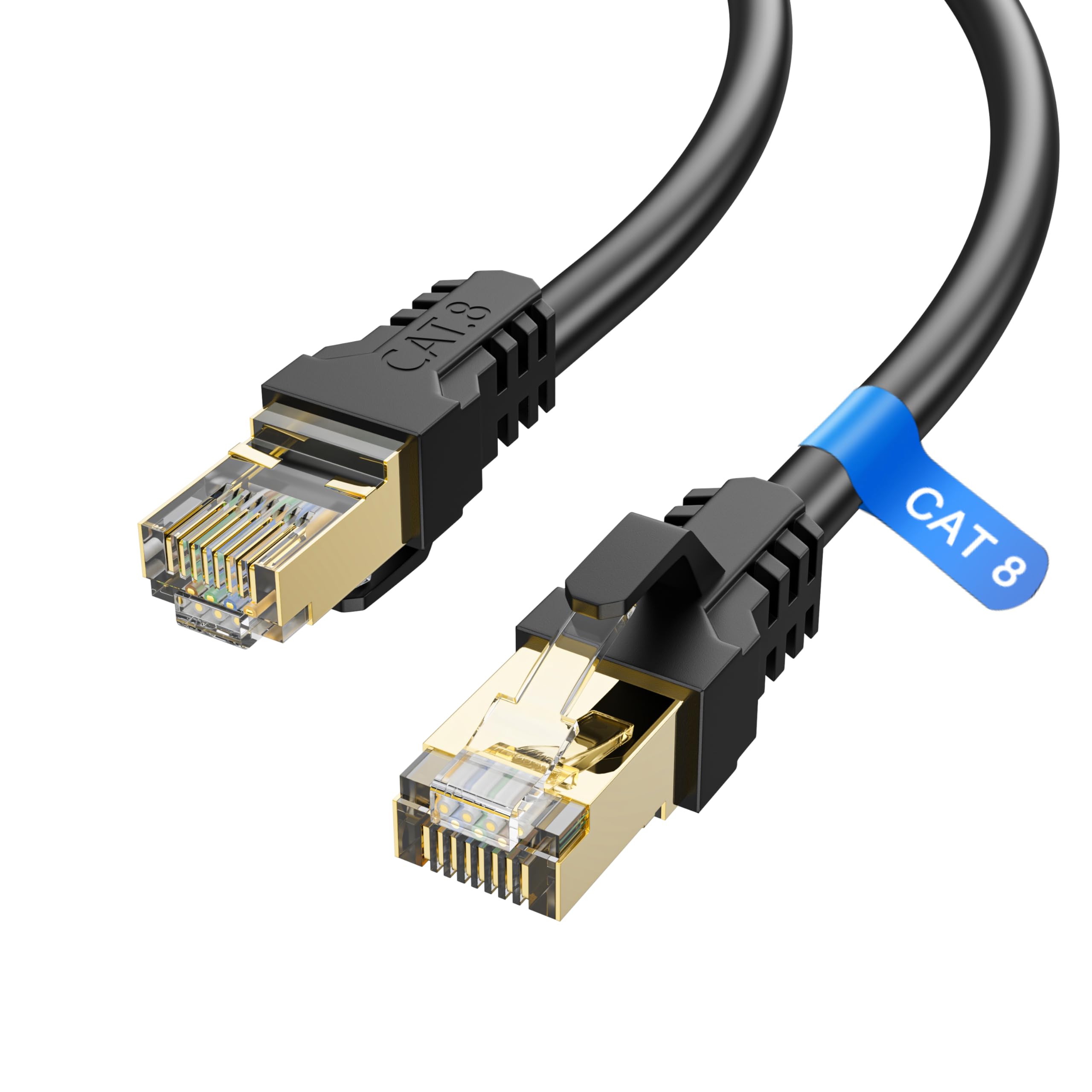 J&D Cat 8 Câble Ethernet, Haut Débit 40 Gbps 2000 Mhz | FindTheDeal