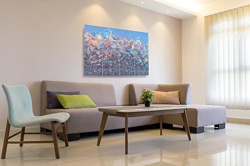 Miniatura 9 de KTOESHEO Paquete de 6 paneles de pared acústicos artísticos decorativos, 72 x 48 pulgadas, absorbentes de sonido, autoadhesivos insonorizados para