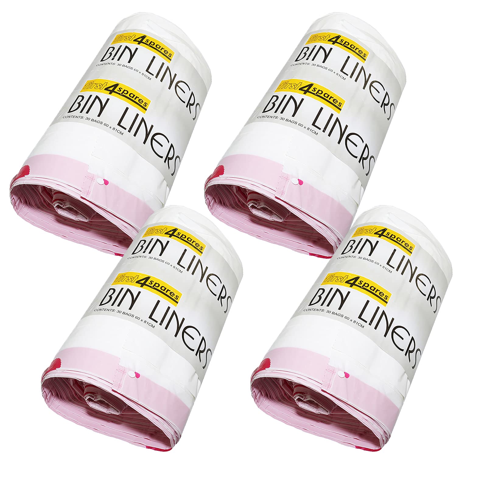 First4Spares Bin Bags For Brabantia Size H 40-50 Litre Waste Bins 120 Pack