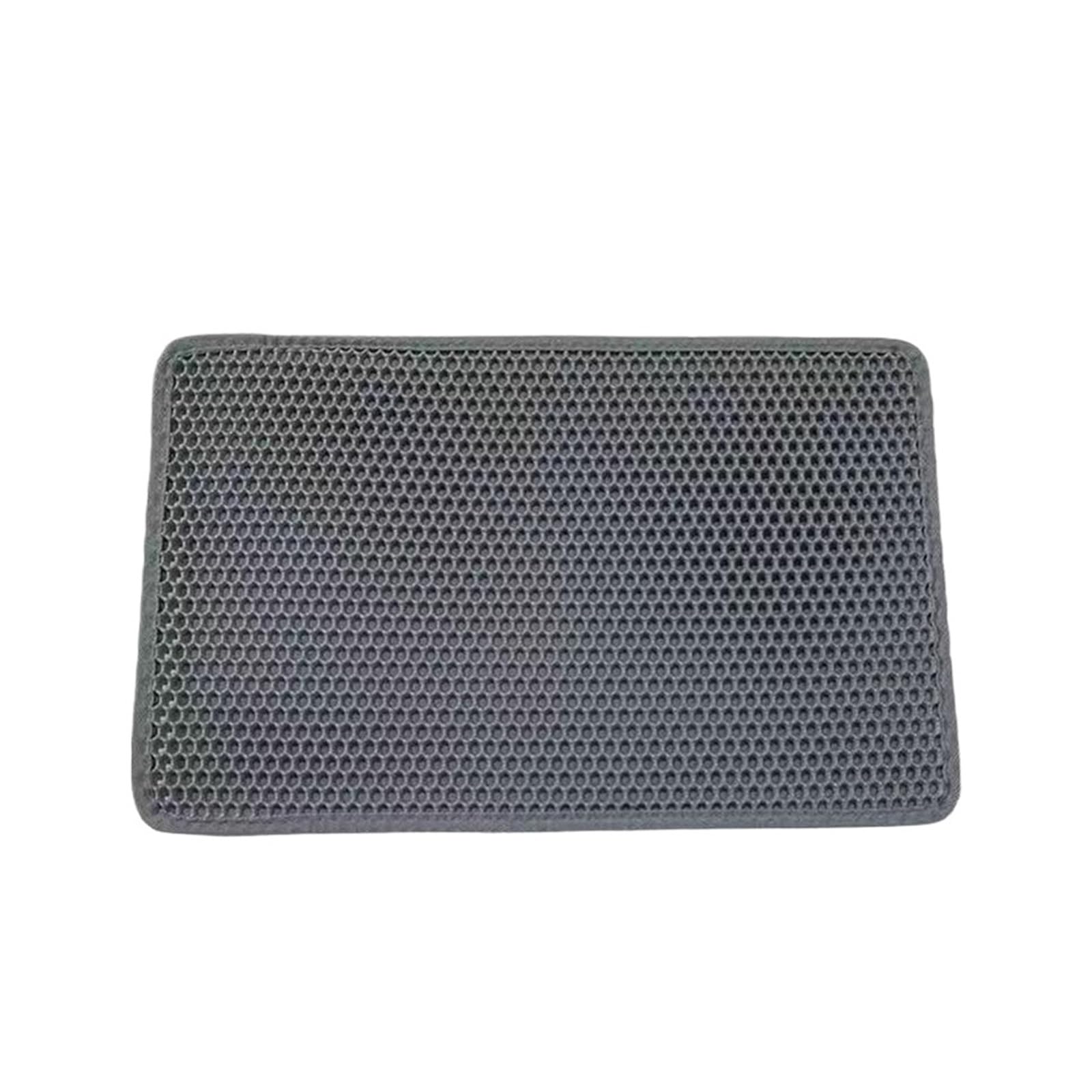 Cat Litter Mat Waterproof Urine Proof Kitty Litter Mat ，Compatible For Honeycomb， Double Layer Litter Box Mat Skidproof Soft EVA Cat Litter Mat(60x90CM)