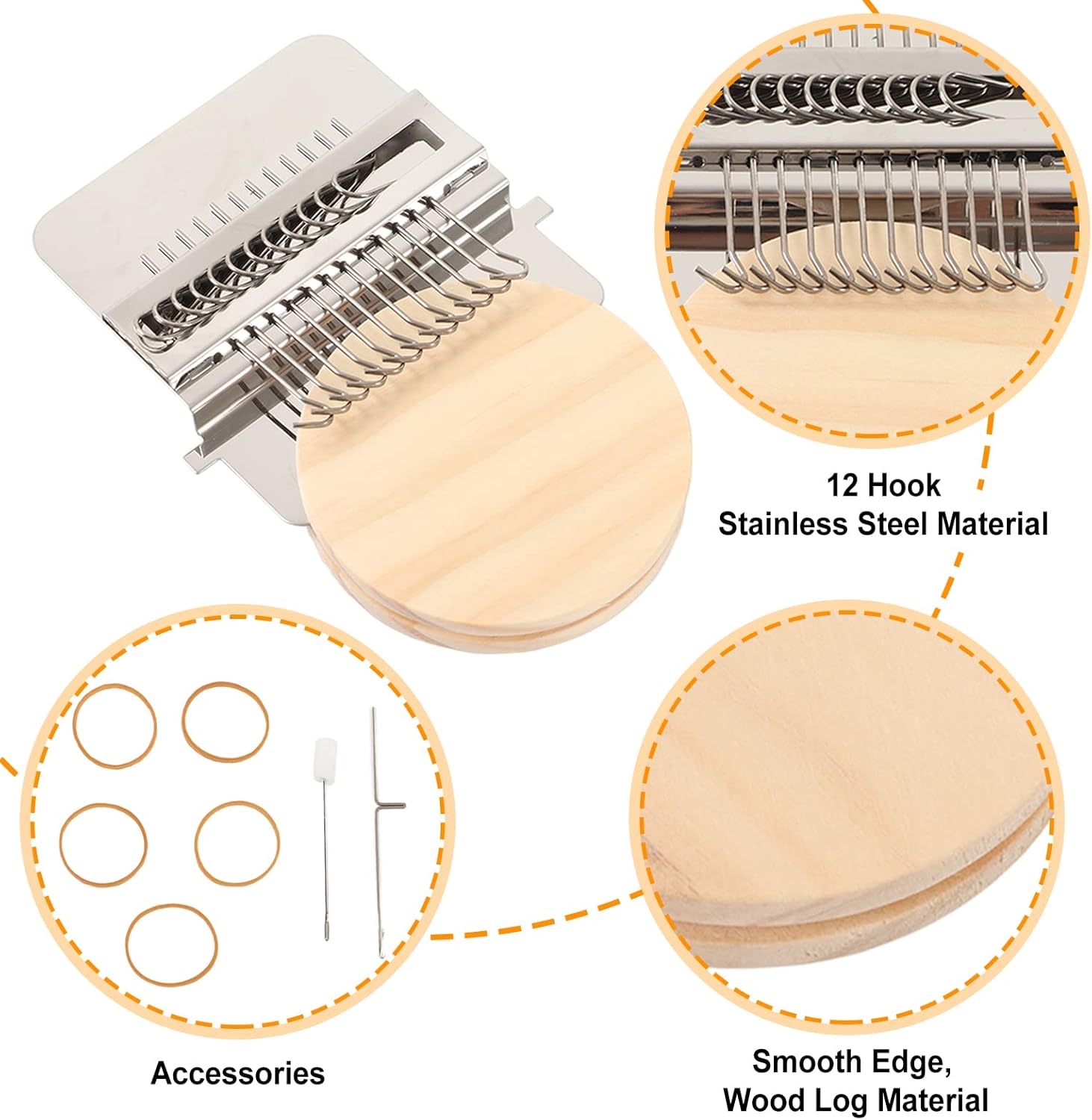 TMISHION outil de tissage Speedweve Mini kit d'outils de réparation de métier à tisser durable