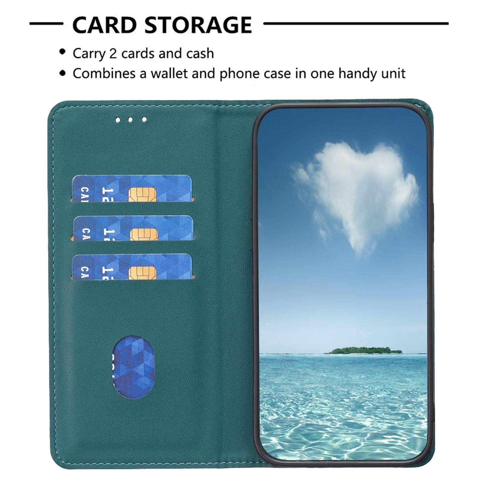 Style Classique Étui Pour Rabotant Motorola MOTO G34 Antichoc Titulaire De La Carte Étui Portefeuille Fermeture Magnétique Blocage RFID GANGXUN Noir - Coque Et étui Téléphone Mobile - Achat & Prix