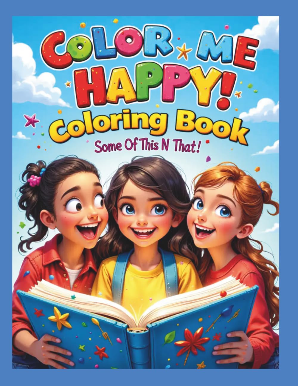 Color Me Happy! Coloring Book: Fun, Cute, Kid's, Coloring,