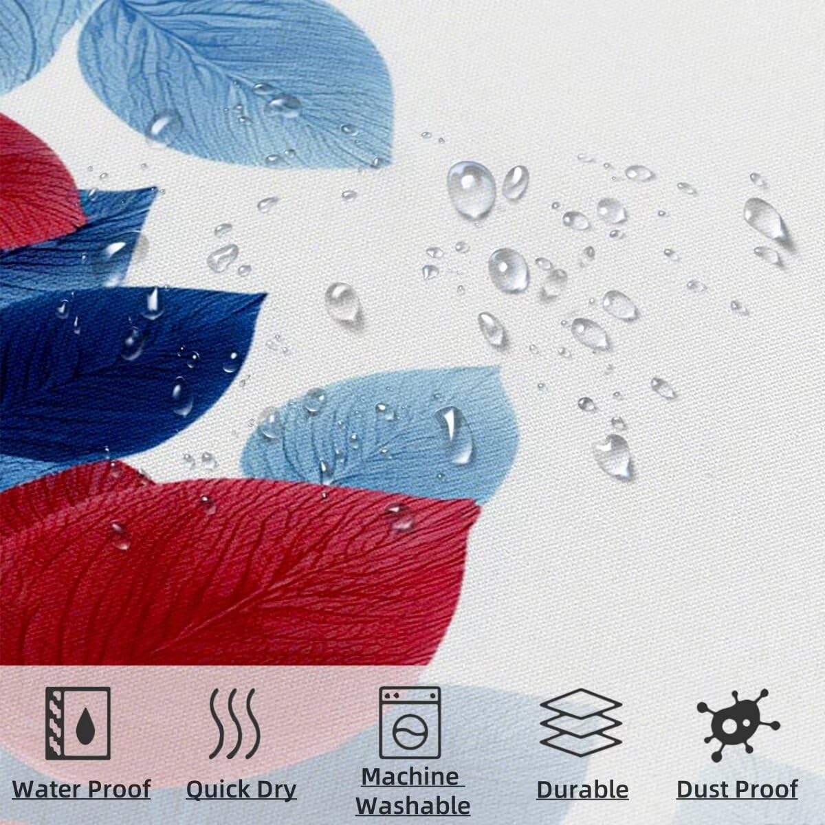 Biała zasłona prysznicowa 240 x 200 cm, zasłony łazienkowe z 12 haczykami do zasłony prysznicowej, bardzo długie zasłony, wodoodporna tkanina poliestrowa, obciążony brzeg, szybkoschnąca, trwała do