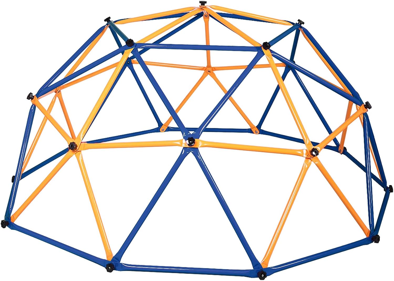 Generic Outdoor Dome Climber, Monkey Bars Climbing Tower, Jungle Gym Playground for Kids Aged 3-10, Blue & Yellow