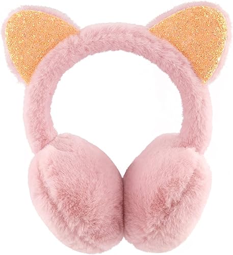 XIAOHAWANG Orejeras de invierno para niños y niñas, orejeras cálidas para bebés y niños, calentador de orejas acolchado de felpa