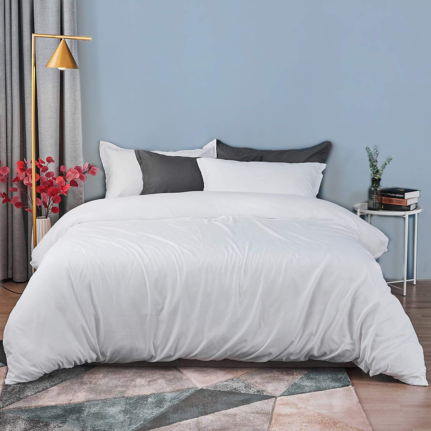 Ties Corner With Set Bedding Breathable Care Easy And Soft Ultra Shams