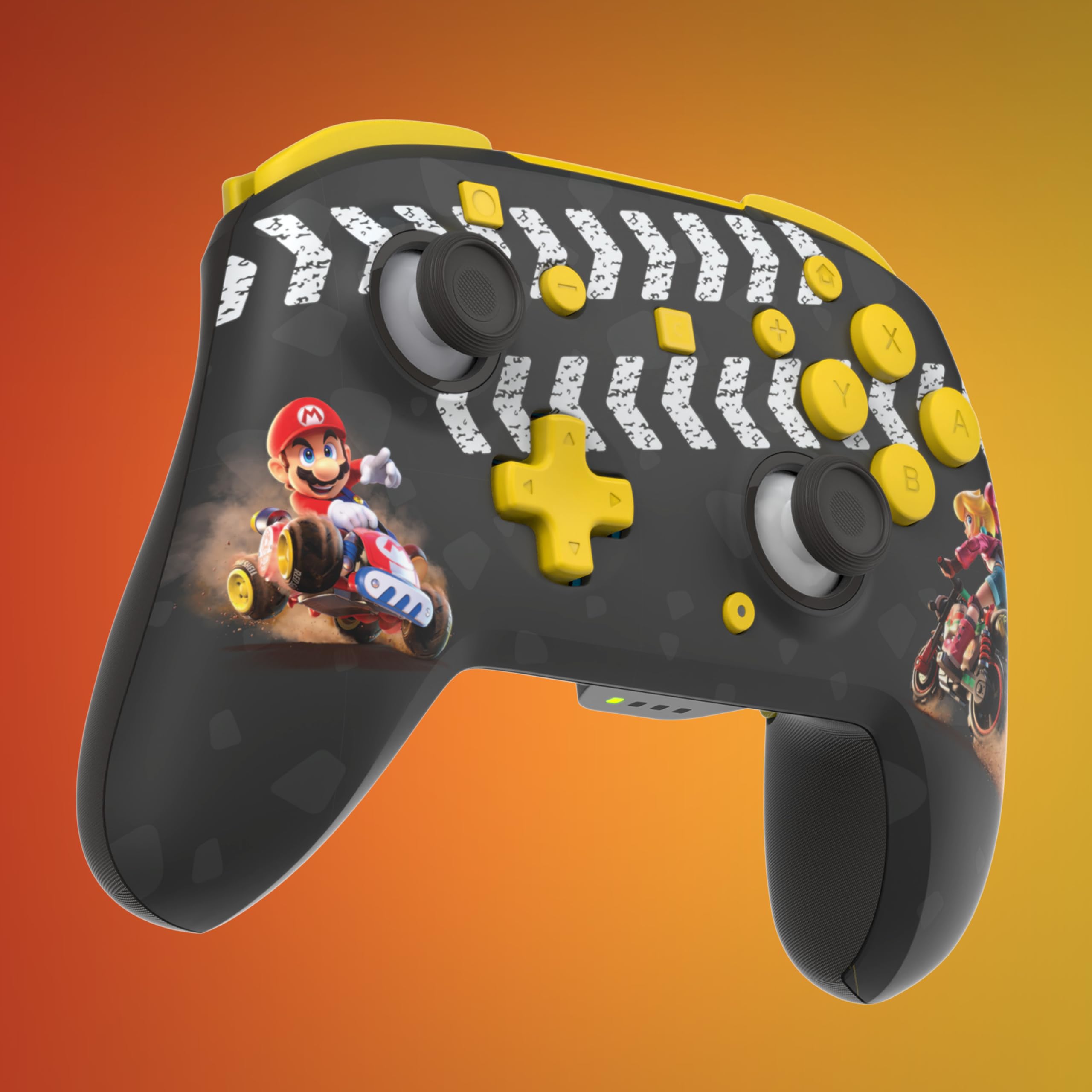 Turtle Beach Rematch Wireless Controller: Mario Kart World – Offiziell lizenziert für Nintendo Switch 1 und 2, TMR-Thumbsticks, anpassbares RGB, wiederaufladbarer Akku