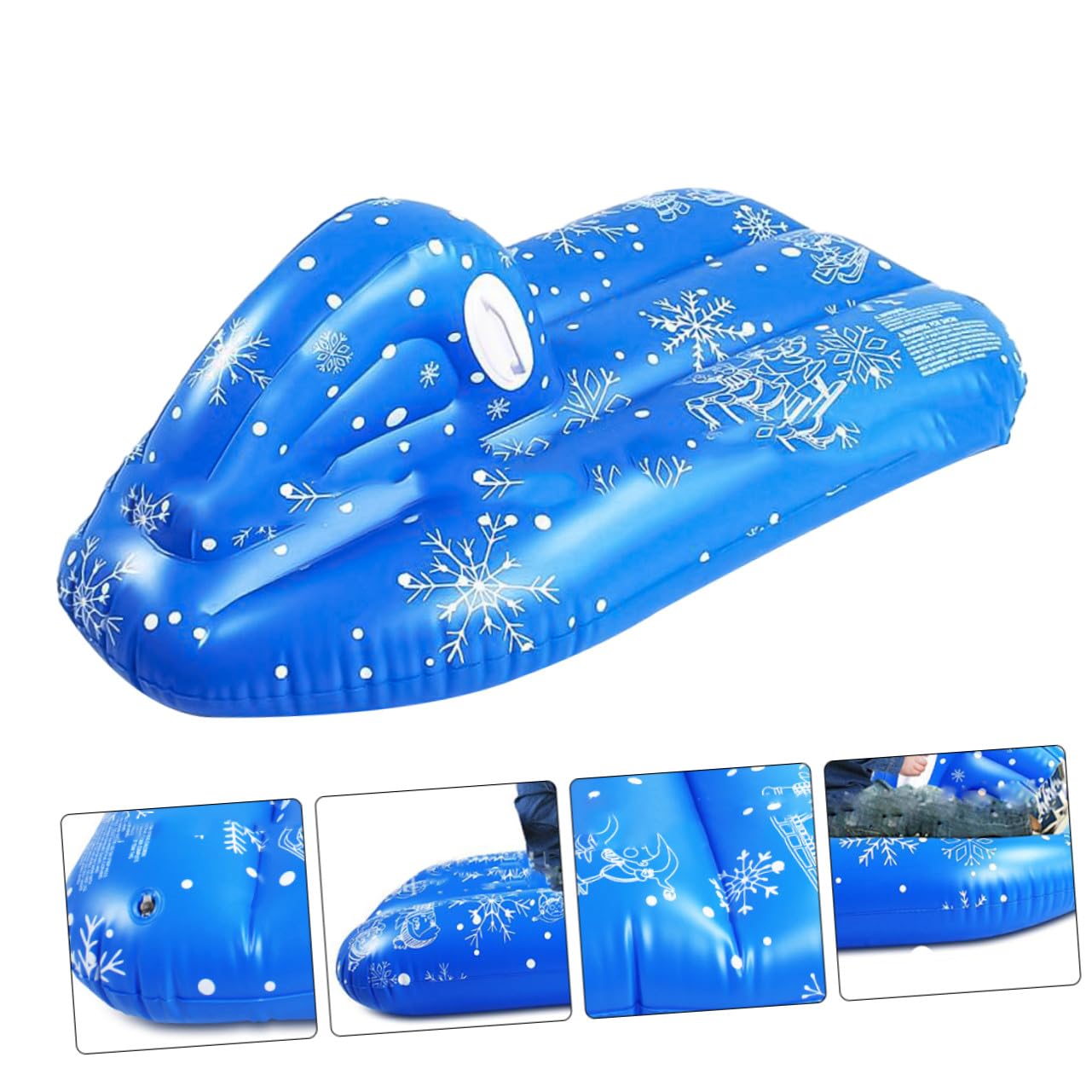 VICASKY Slitta da Neve Gonfiabile in Pvc Cerchio Resistente per Ragazzo Ragazza Attrezzatura da Sci Leggera e Portatile per Giochi sulla Neve