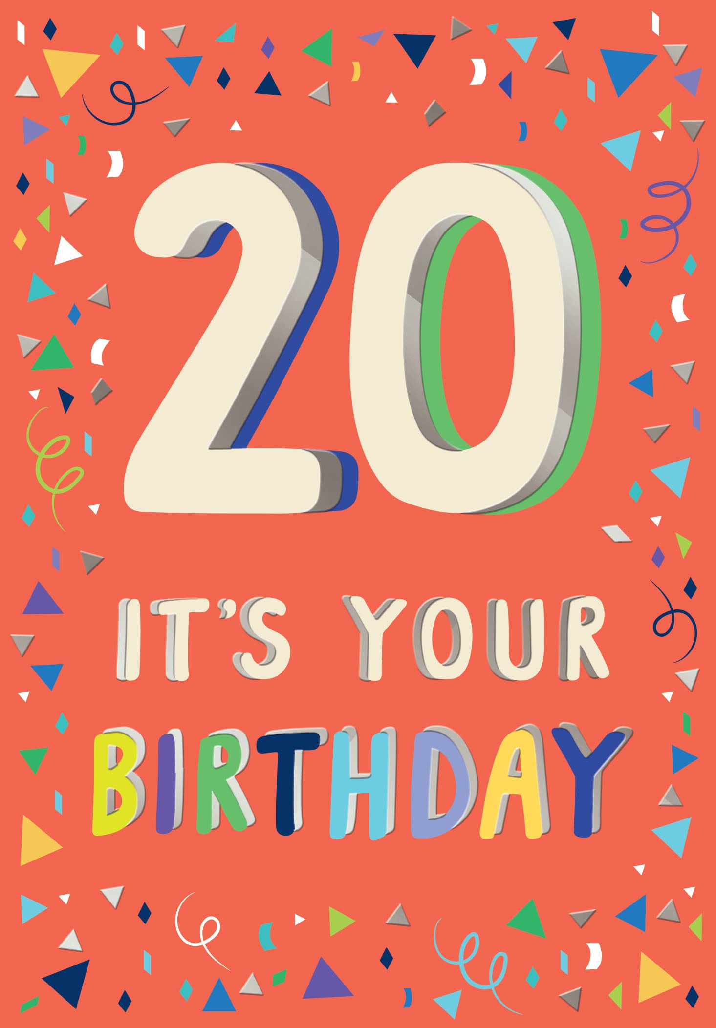 Personalised 20th Birthday Card Large Or Giant 20 Birthday Card For Boy Girl Son Daughter - View #6