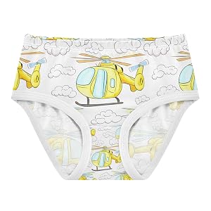 Yellow Helicopters Toddler Girlss Underwear 2T 202c1347