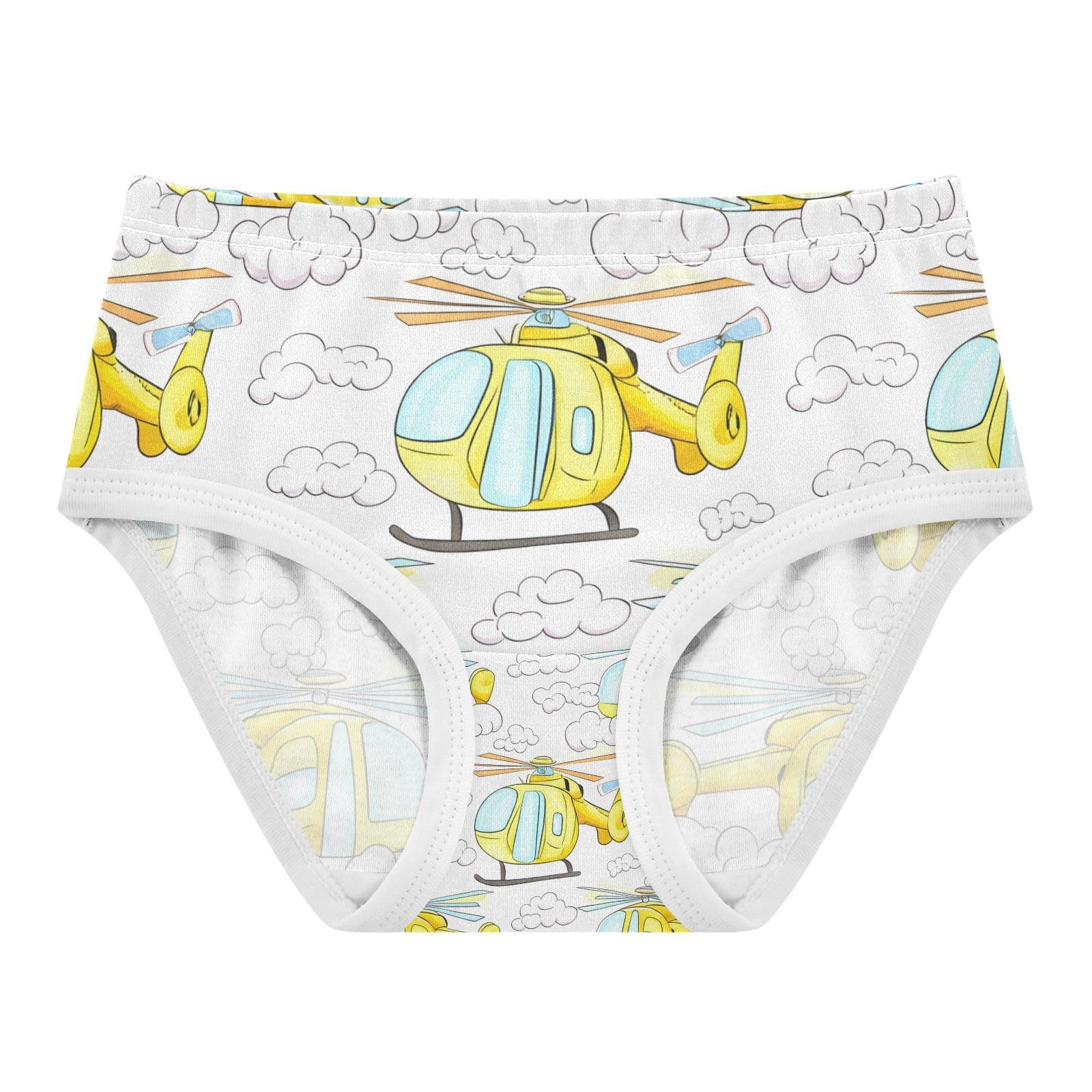 Yellow Helicopters Toddler Girlss Underwear 2T 202c1347