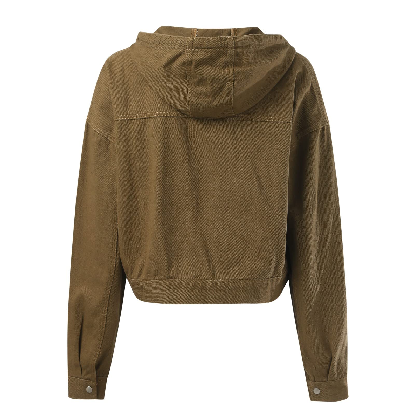 Veste Femme Blouson Jacket Chaude Bomber Moto Cowboy Jean Surchemise Chic Et Elegant Manteau Country Sport Mi Saison Trench Aviateur Légère en Automne Western