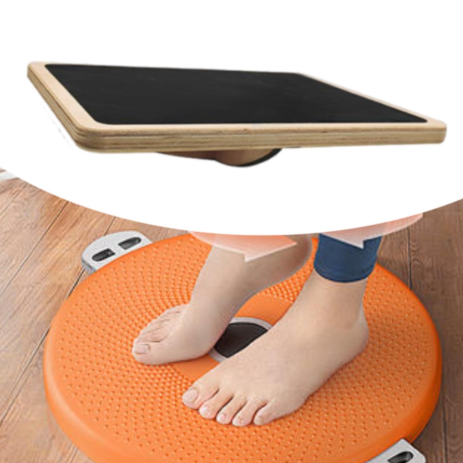 Tabla De Wobble De Madera Antideslizante Para Equilibrio Y,Estilo B