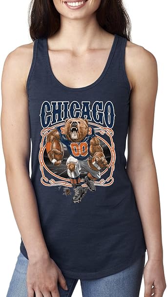 Chicago Fan | CHI Hometown City Fantasy Football Sports Ladies Racerback Tank Top