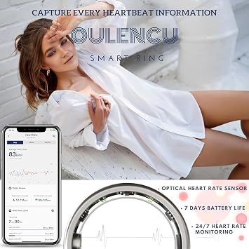 2026 Smart Ring for Women & Men Health Fitness Tracker for Daily Activity Workouts | Heart Rate Sleep Blood Oxygen Steps Cycle Monitoring Meditation | No Subscription Required (Gold, #6)