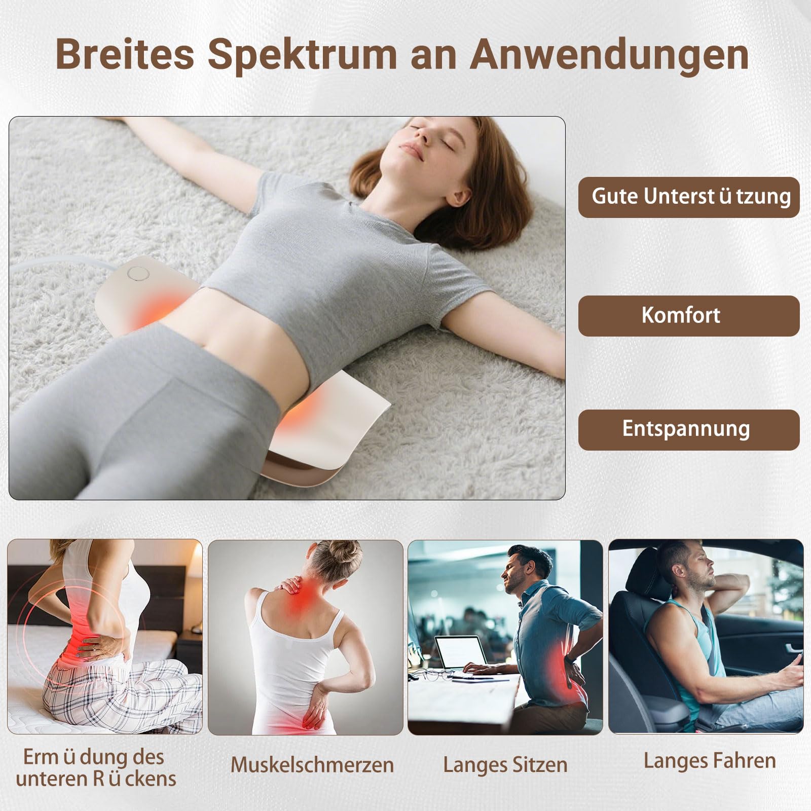 Electric Lendenwirbel-Massagegerät, Elektrisches Lendenwirbel-Traktionsgerät, massagegerät rücken, infrarot massagegerät