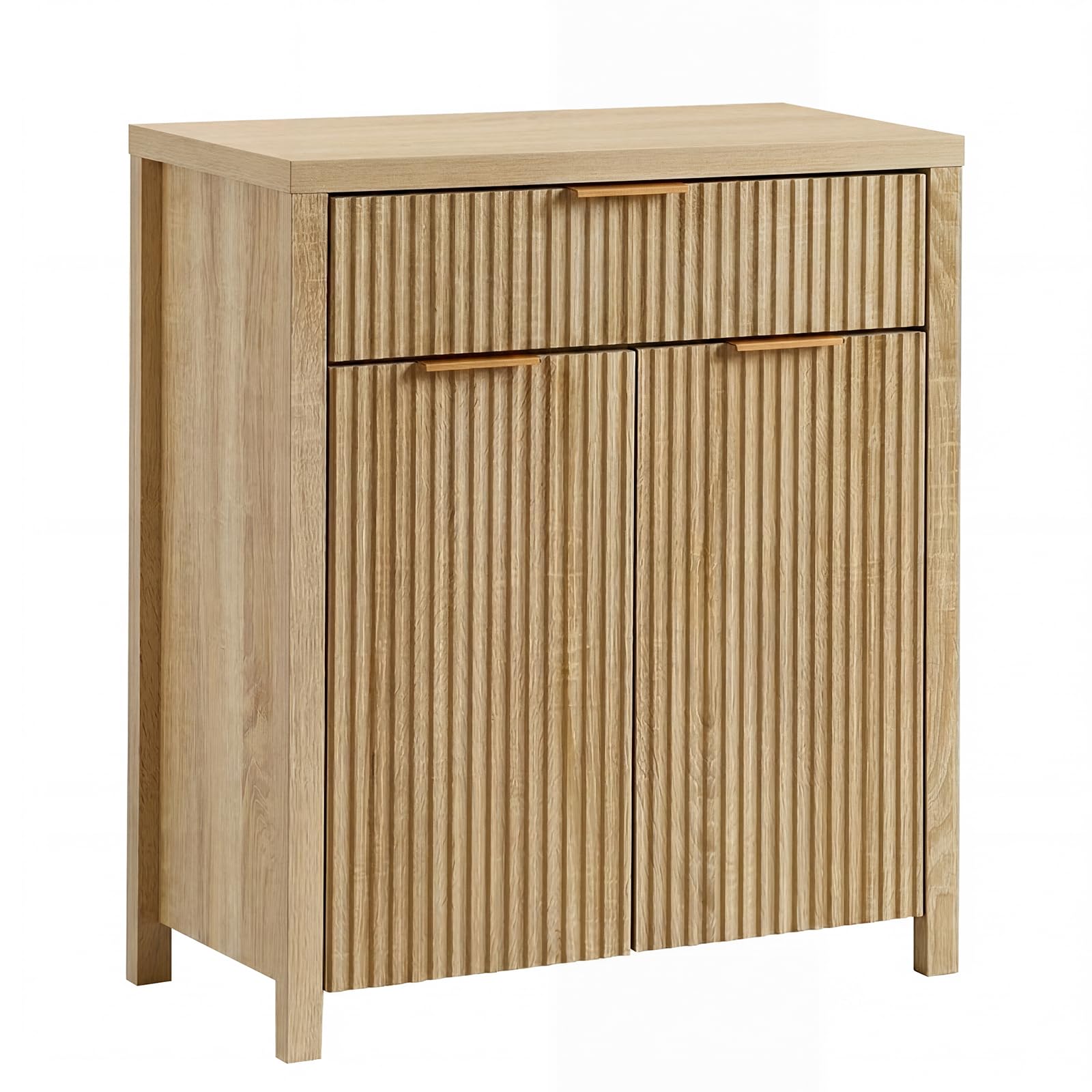 Panana Sideboard Cabinet with 1 Drawer & 2 Doors, 72Wx83.5Hx35D cm (Oak)