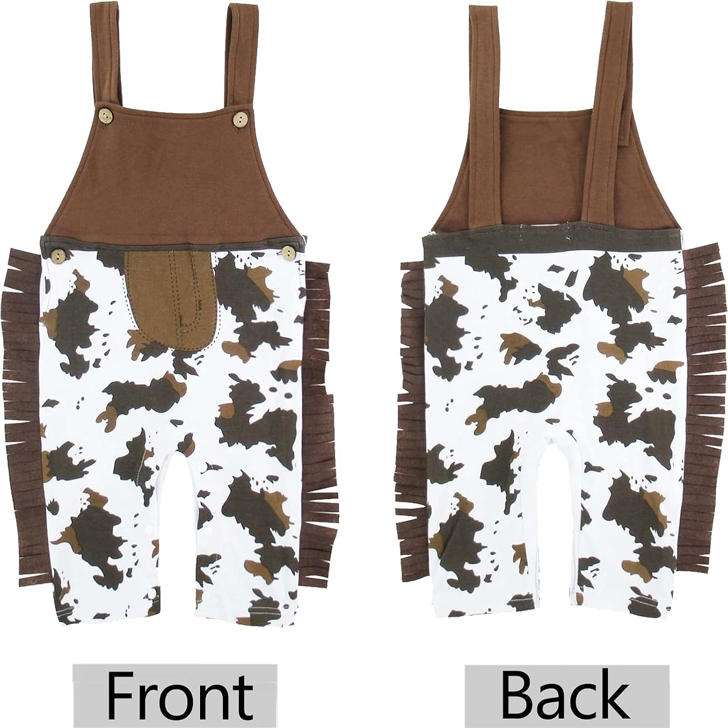 COSLAND 3pc Baby and Toddler Boys' Cowboy Outfit, Kids Halloween Costume, 3 Months-3T - Image 2