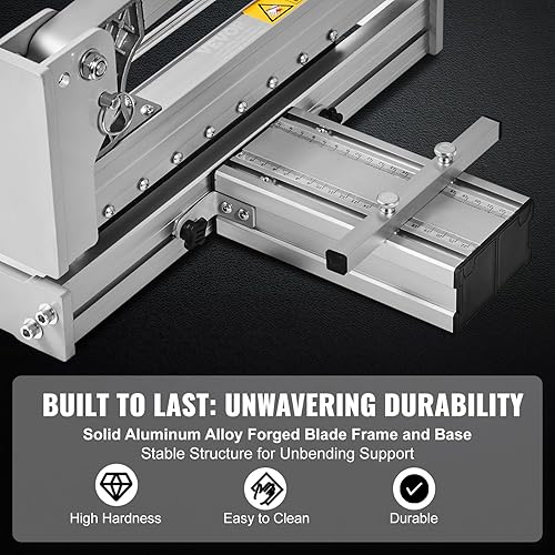 Miniatura 6 de VEVOR Cortador de suelo de 13 pulgadas, corta tablones de vinilo, laminados, madera dura de ingeniería, revestimiento, profundidad de corte de 0.47