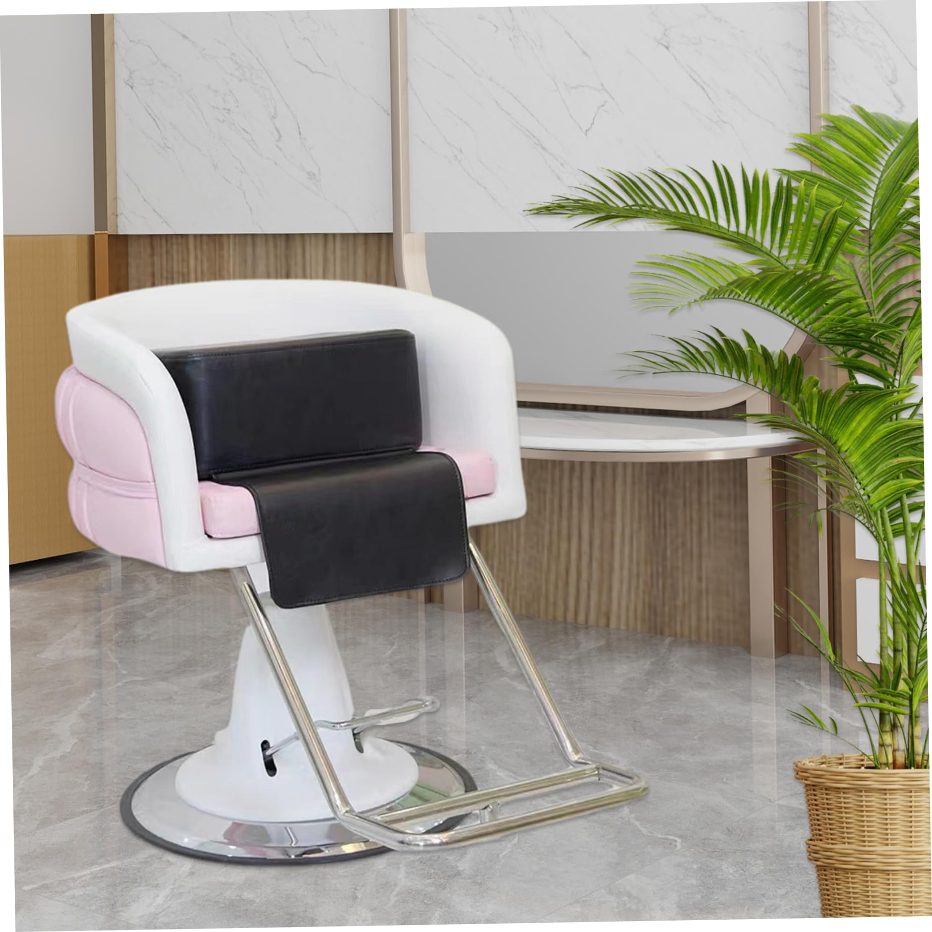 Salon-Sitzerhöhung für Kinder, PU-Leder, Friseur-Sitzerhöhung für Salonstuhl, Friseur, Multifunktionsstuhl, Schwarz