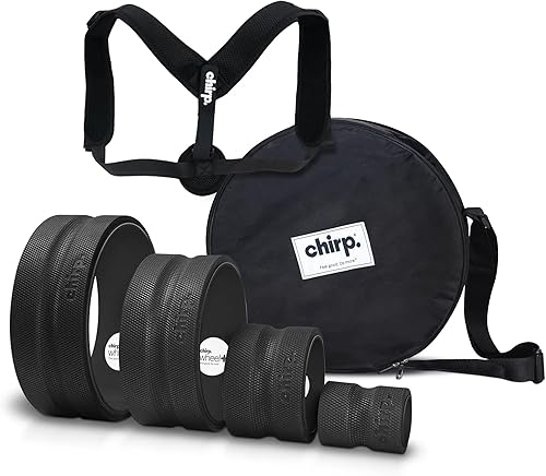 Chirp Wheel, Rodillo de espuma para aliviar el dolor de espalda, terapia muscular y masaje de tejido profundo.